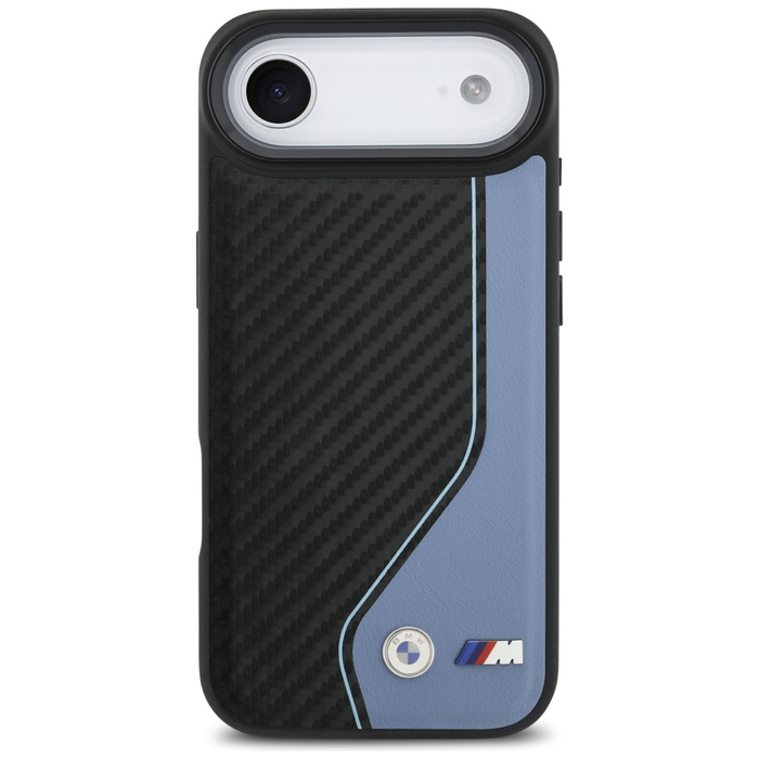 Etui BMW M Carbon Logo MagSafe do iPhone Air niebieski