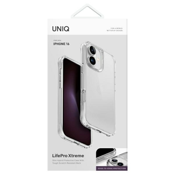 UNIQ etui LifePro Xtreme iPhone 16 6.1" przezroczysty/clear