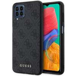 Etui Guess GUHCSM33G4GFGR M33 5G M336 szary/grey hard case 4G Metal Gold Logo Case