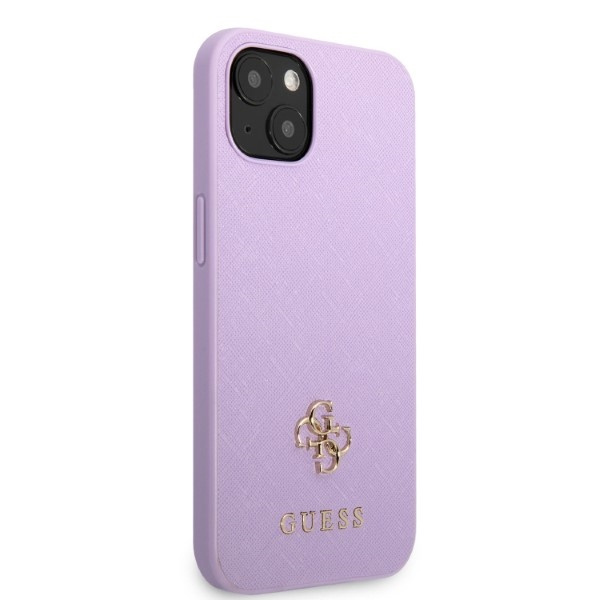 Etui Guess Guhcp13sps4mu iPhone 13 Mini 5,4" Purpurowy/purple Hardcase Saffiano 4g Small Metal Logo Case