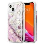 Etui GUESS Apple iPhone 13 Mini Peony Liquid Glitter Różowy Hardcase