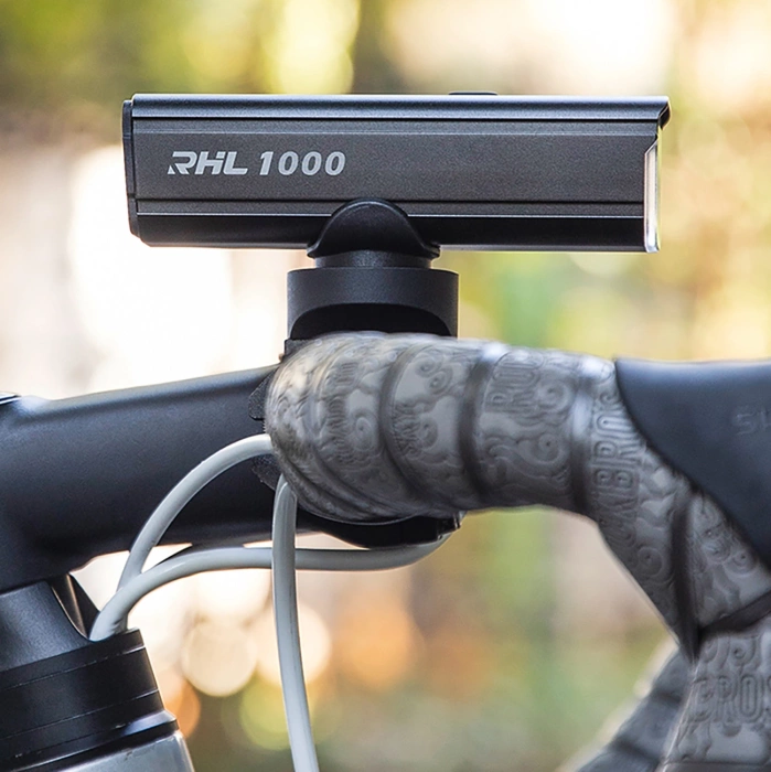 Lampka rowerowa przednia Rockbros 24610002001 1000 lm + kabel USB-C - USB-A - czarna