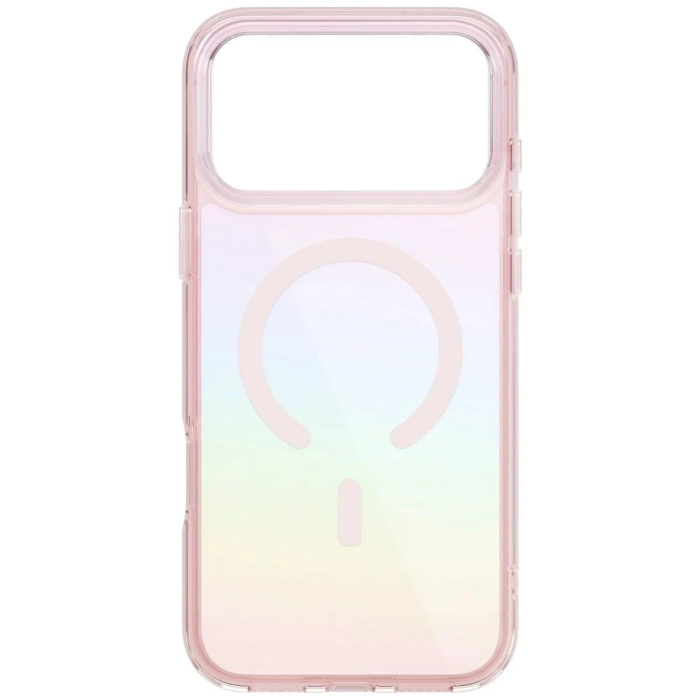 Etui UNIQ Iridescia do iPhone 17 Pro     Magclick Charging pink prism