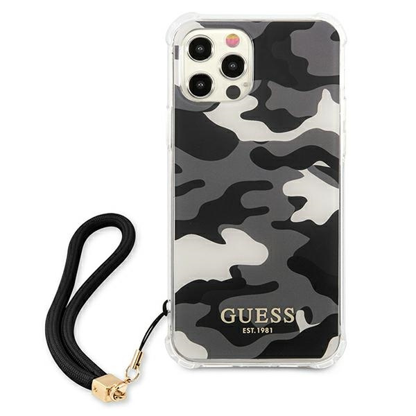 Etui GUESS Apple iPhone 12 Pro Max Camo Collection Czarny Hardcase