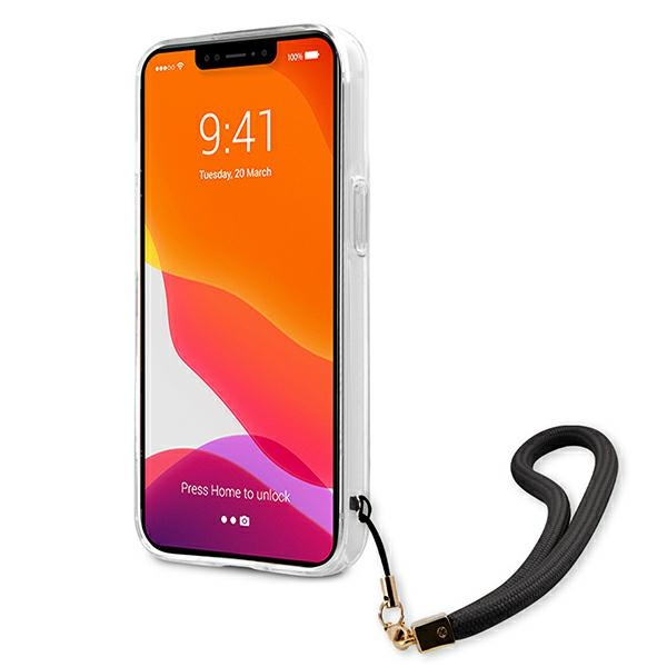 Etui GUESS Apple iPhone 13 Mini Camo Strap Collection Czarny Hardcase