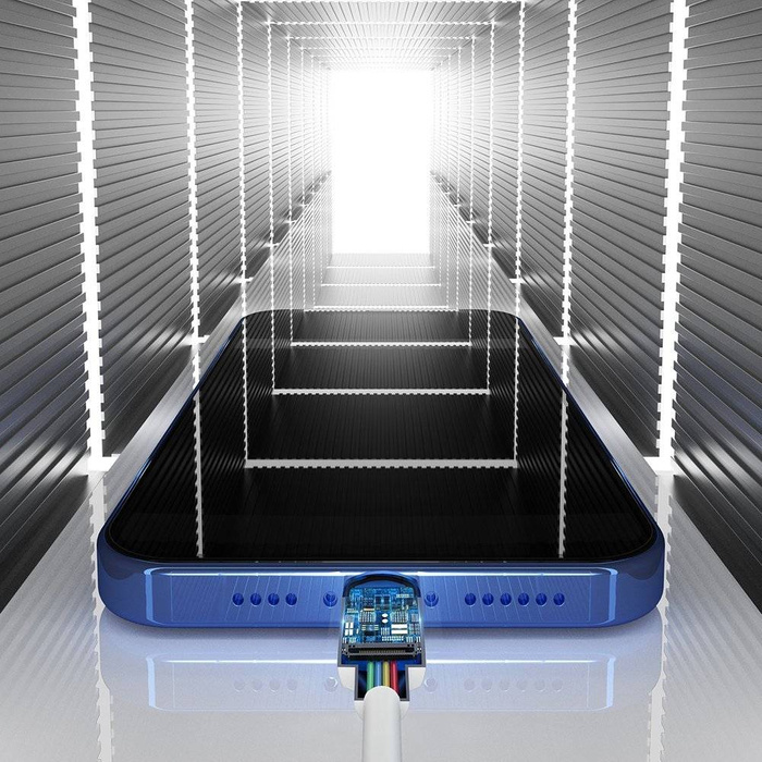 Baseus 2x kabel USB - Lightning szybkie ładowanie Power Delivery 1,5 m biały (TZCALZJ-02)