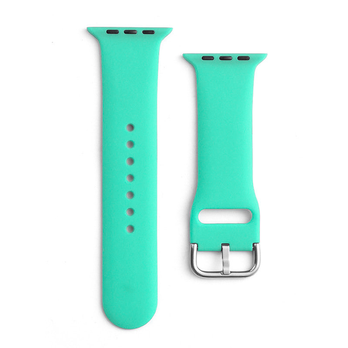Silicone Strap APS silikonowa opaska do Watch 8 / 7 / 6 / 5 / 4 / 3 / 2 / SE (45 / 44 / 42mm) pasek bransoleta do zegarka miętowy