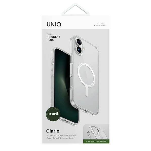 Etui UNIQ Clario iPhone 16 Plus 6.7" Magclick Charging przeźroczysty/lucent clear