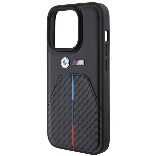 Etui Bmw Bmhcp15l22nstb Iphone 15 Pro 6.1" Czarny/black Stamped Tricolor Stripe Case