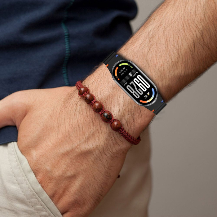 PASEK TECH-PROTECT XIAOMI SMART BAND 8 / 9 / 10 / NFC SILICONE SPORT STORM NIEBIESKI