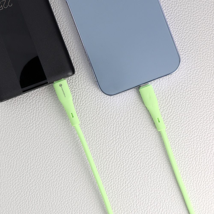 Kabel USB C do Lightning Forcell F-Energy PD 3A 27W Silicone 1 m C346 zielony