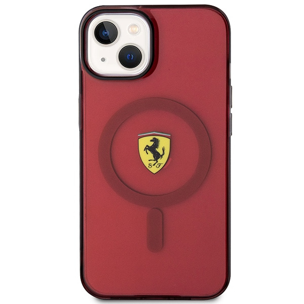 Etui Ferrari FEHMP14SURKR iPhone 14 6,1" czerwony/red hardcase Translucent Magsafe Case