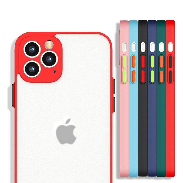 Milky Case silikonowe elastyczne półprzezroczyste etui do Samsung Galaxy A42 5G granatowy