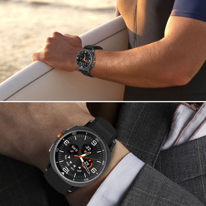 PASEK TECH-PROTECT SAMSUNG GALAXY WATCH 8 / CLASSIC 40 / 44 / 46 MM NYLON PRO POMARAŃCZOWY