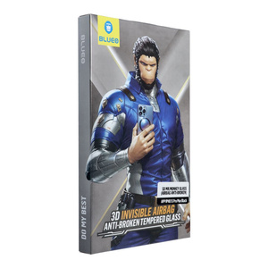 Szkło Hartowane 5D Mr. Monkey Glass - Apple iPhone 15 Pro Max czarny (Airbag Anti-broken)