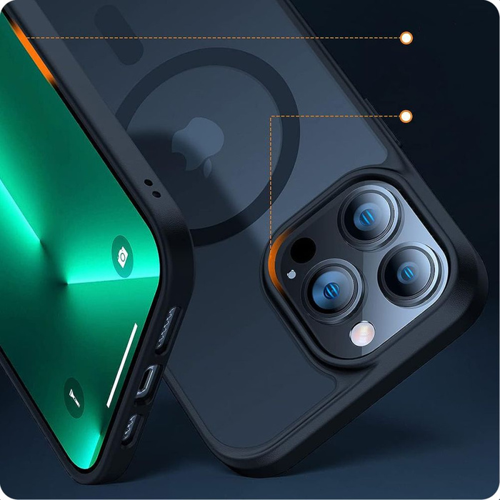 Etui Tech-protect Magmat Magsafe iPhone 15 Pro Matte Black Case