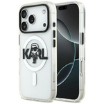Etui Karl Lagerfeld IML Karl Sketch Logo MagSafe do iPhone 17 Pro przezroczysty