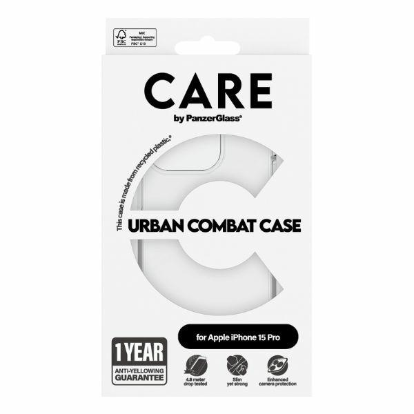 CARE by PanzerGlass Urban Combat Case iPhone 15 Pro 6,1"  przezroczysty/transparent 1422