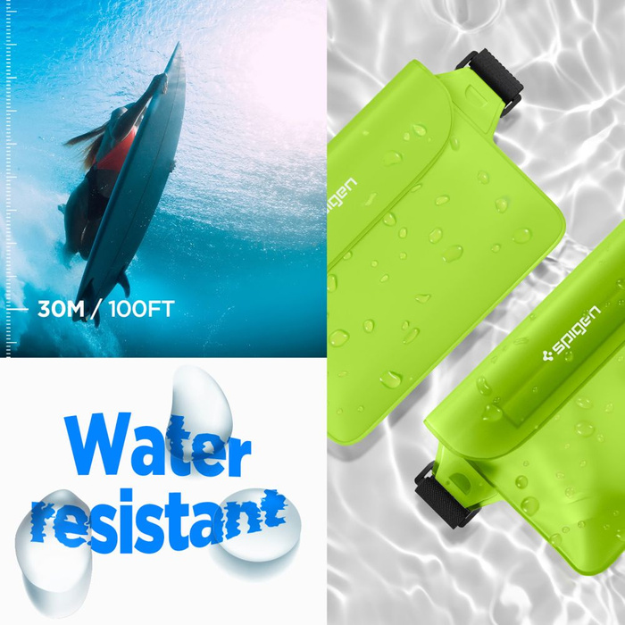 Etui Spigen A620 Universal Waterproof Waist Bag 2-pack Cactus Green Case