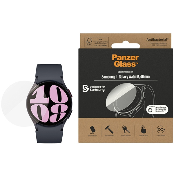 PanzerGlass Galaxy Watch 6 40mm Screen Protection Antibacterial 3683