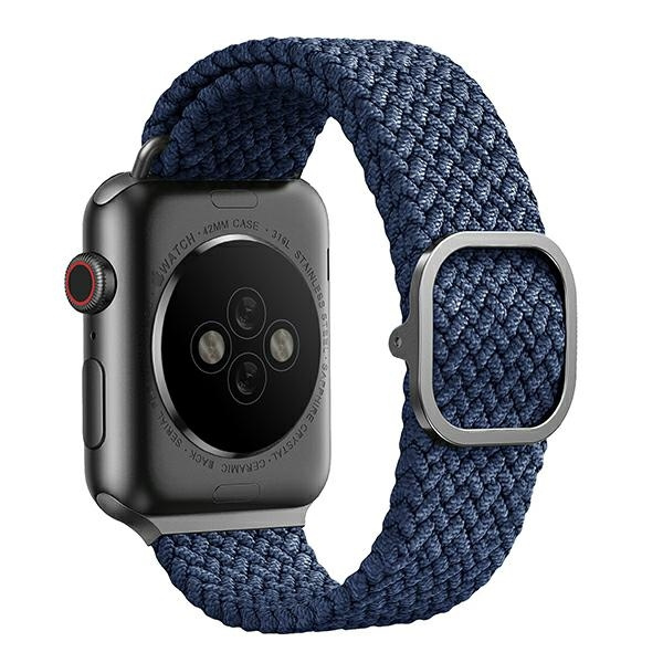 UNIQ pasek Aspen Apple Watch 44/42/45mm Braided niebieski/oxford blue