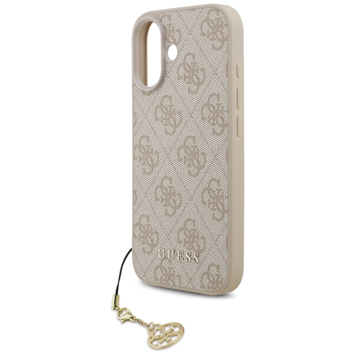 Etui Guess 4G Charms Collection MagSafe  do iPhone 17 różowy