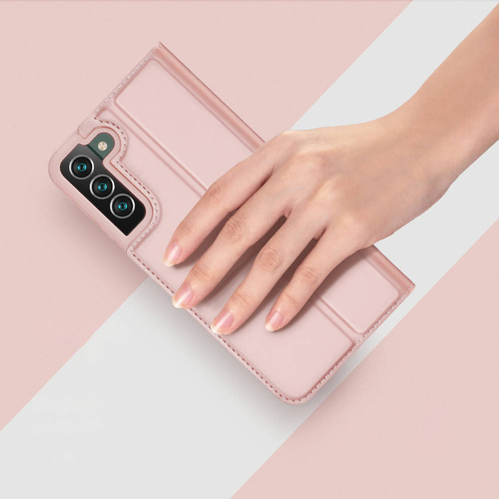 Dux Ducis Skin Pro kabura etui pokrowiec z klapką Samsung Galaxy S22+ (S22 Plus) złoty
