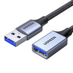 Ugreen przedłużacz adapter kabel przewód USB (męski) - USB (żeński) 3.0 5Gb/s 2m szary (US115)