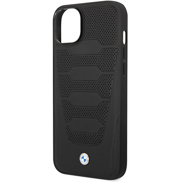 Etui BMW BMHCP14S22RPSK iPhone 14 6,1" czarny/black Leather Seats Pattern