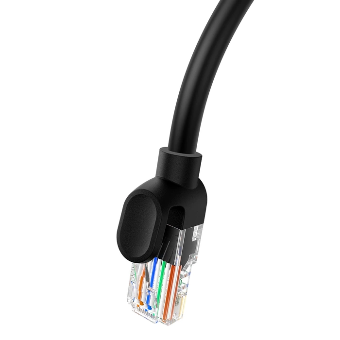 Kabel sieciowy Baseus Ethernet CAT5, 1m (czarny)