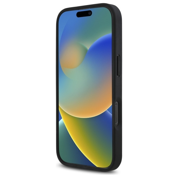 Etui BMW iPhone 16 Pro Max 6.9" czarny/black hardcase M Perforated Twisted Line MagSafe