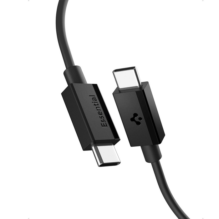 KABEL USB-C SPIGEN EB6010CC ESSENTIAL 60W 100CM CZARNY