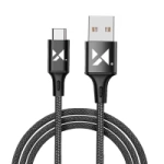 Wozinsky kabel USB - USB Typ C 2,4A 2m czarny(WUC-C2B)