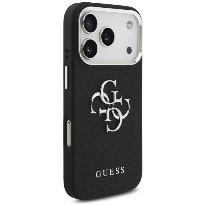 Etui Guess Grained Big 4G Classic Logo   do iPhone 17 Pro czarny