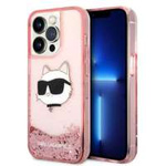 Etui Karl Lagerfeld Klhcp14llnchcp Iphone 14 Pro 6,1" Różowy/pink Hardcase Glitter Choupette Head Case