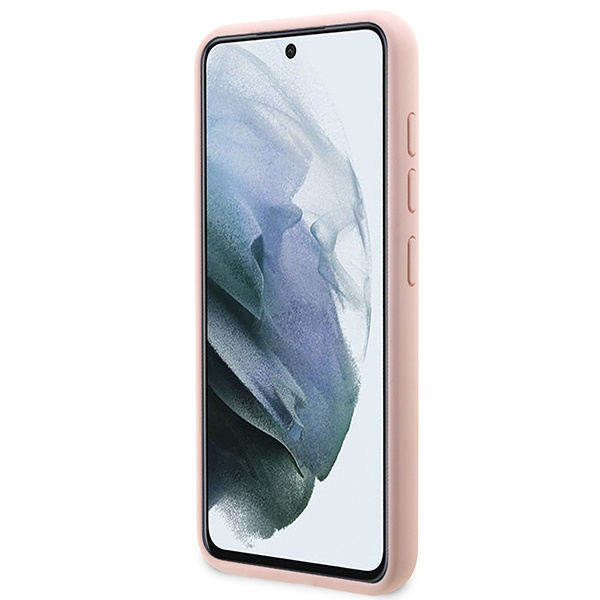 Etui Guess GUHCS23MLSLMGPP S23 Plus S916 różowy/pink hardcase Silicone Script Metal Logo