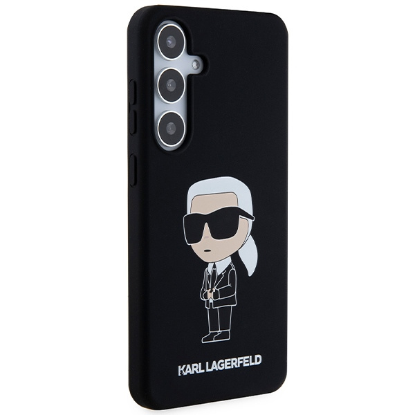 Etui Karl Lagerfeld KLHCS24SSNIKBCK S24 S921 hardcase czarny/black Silicone Ikonik Case