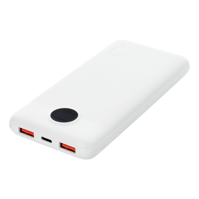 VEGER powerbank 10000 mAh PD QC3.0 2A 20W L10S (W1105PD) biały