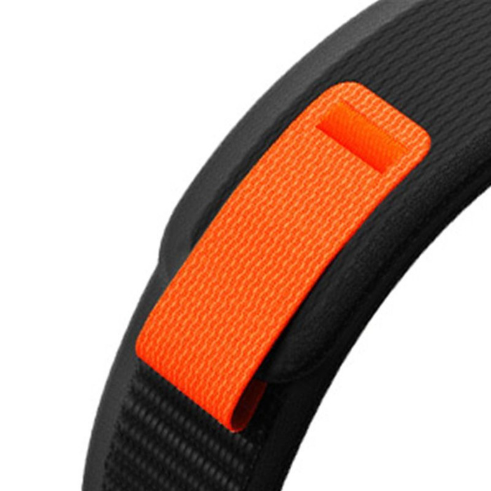 Pasek Tech-protect Nylon Garmin Fenix 5 / 6 / 6 Pro / 7 Black/orange