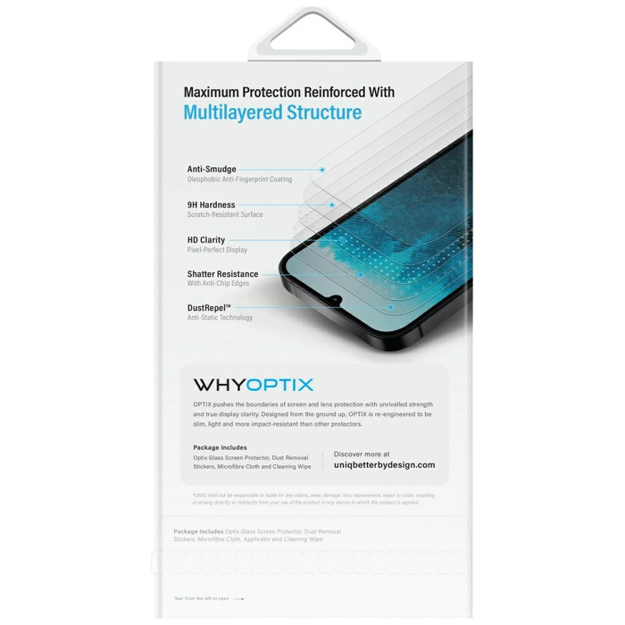 Szkło hartowane prywatyzujące UNIQ Samsung Galaxy Z Fold 7 Optix Privacy