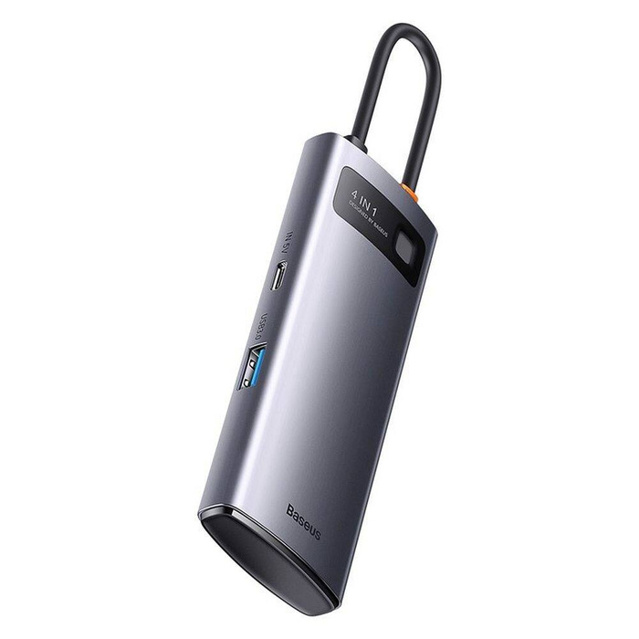 Stacja dokująca HUB Baseus Metal Gleam Series 4 w 1 USB Typ C - 4 x USB 3.2 Gen. 1 (WKWG070013)