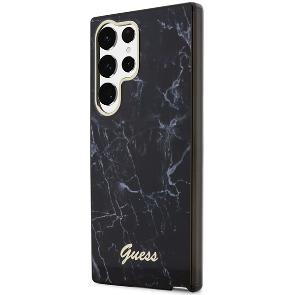 Etui Guess Guhcs23lpcumak S23 Ultra S918 Czarny/black Hardcase Marble Case
