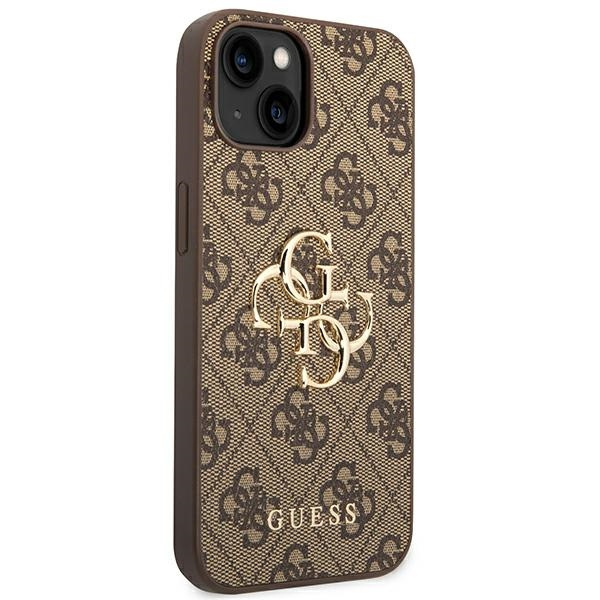 Etui GUESS Apple iPhone 14 Plus 4G Big Metal Logo Brązowy Hardcase
