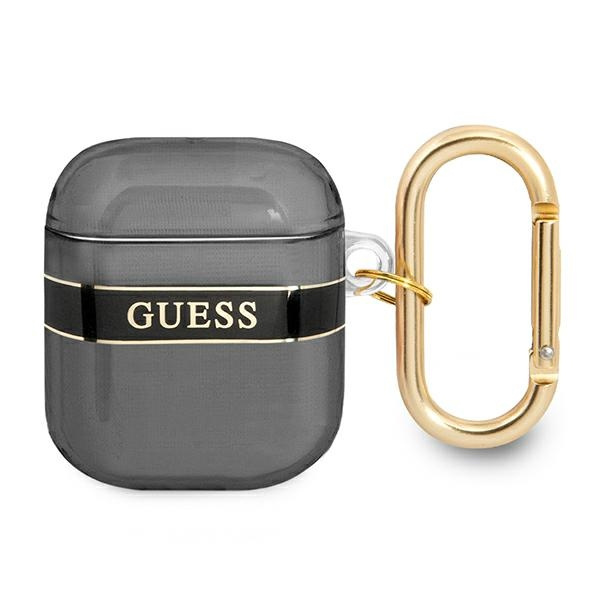 Etui GUESS Apple AirPods Cover Strap Collection Czarny Case