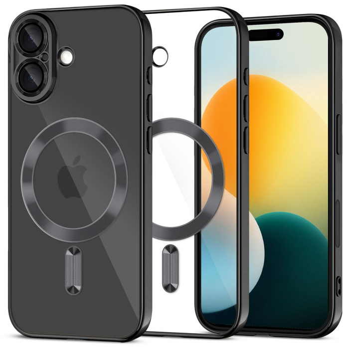 ETUI TECH-PROTECT IPHONE 17 MAGFLEX MAGSAFE SHINY CZARNE