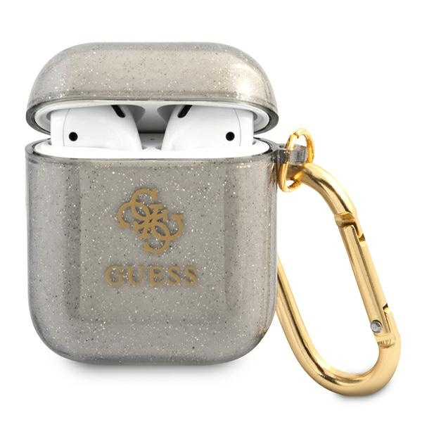 Etui GUESS Apple AirPods Glitter Collection Czarny Case