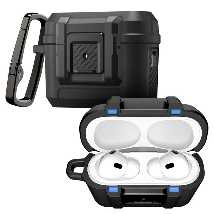 ETUI SPIGEN APPLE AIRPODS PRO 3 LOCK FIT MATTE BLACK