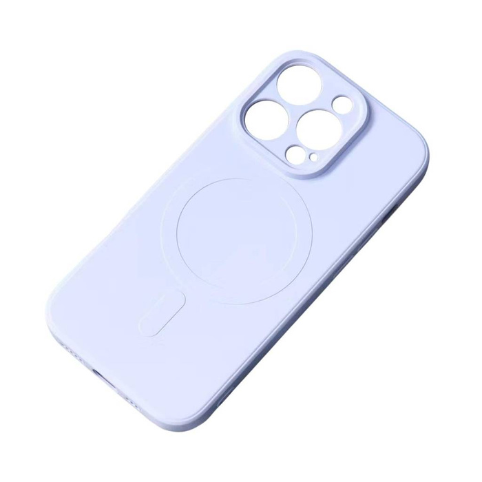 Etui Silikonowe etui kompatybilne z MagSafe do iPhone 15 Silicone Case - niebieskie Case