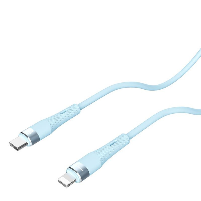 Kabel NILLKIN DATA CABLE FLOWSPEED SILICON TYPE C-LIGHTNING PD 27W, BLUE / NIEBIESK