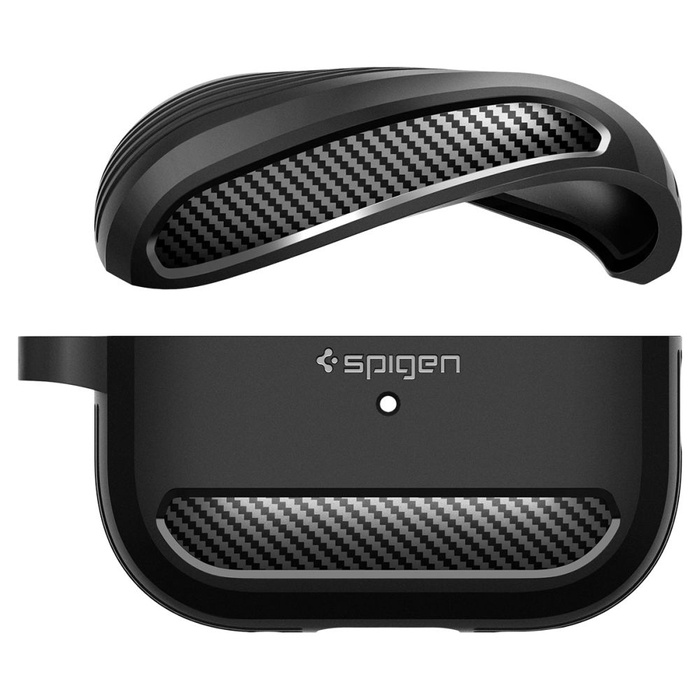 Etui Spigen Rugged Armor Apple Airpods Pro 1 / 2 Matte Black Case